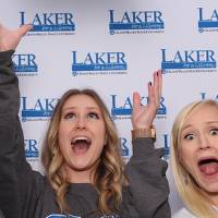 Three girls being funny